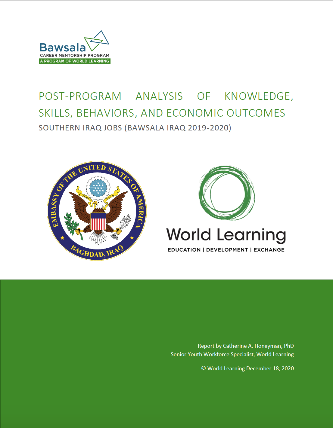 Bawsala Post-Program Analysis of Knowledge, Skills, Behaviors, Economic Outcomes