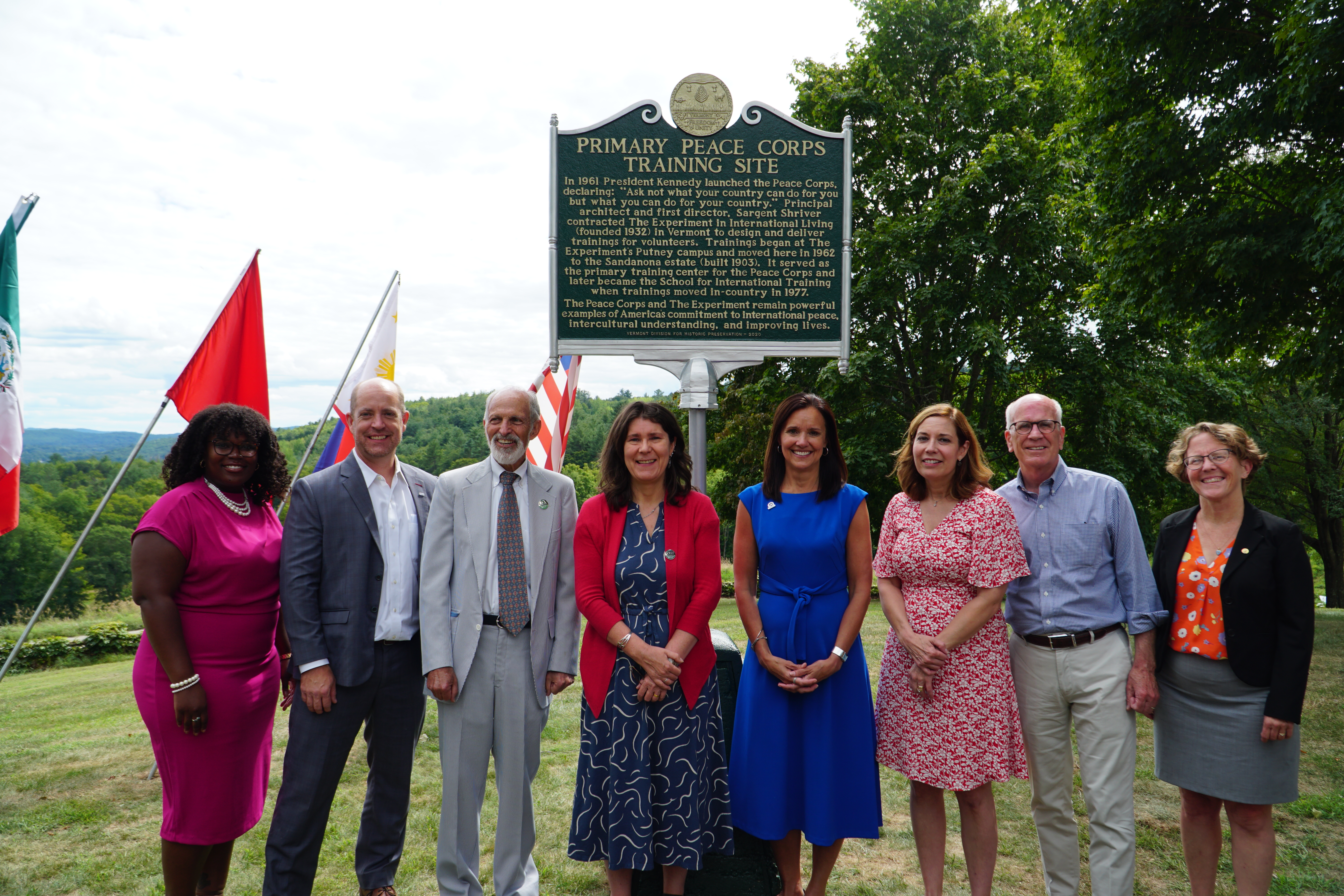 Highlights from commemorative marker ceremony noting history with the Peace Corps